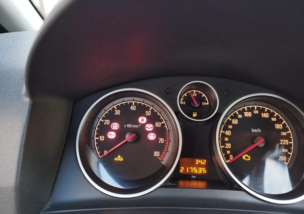 Opel Zafira cena 12900 przebieg: 217500, rok produkcji 2007 z Poniatowa małe 326